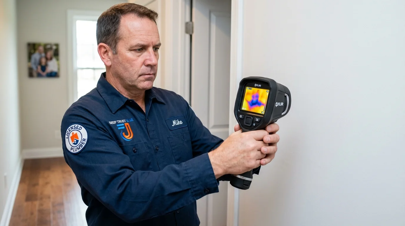Thermal imaging leak detection by Johns Plumbing LLC in Cottonwood