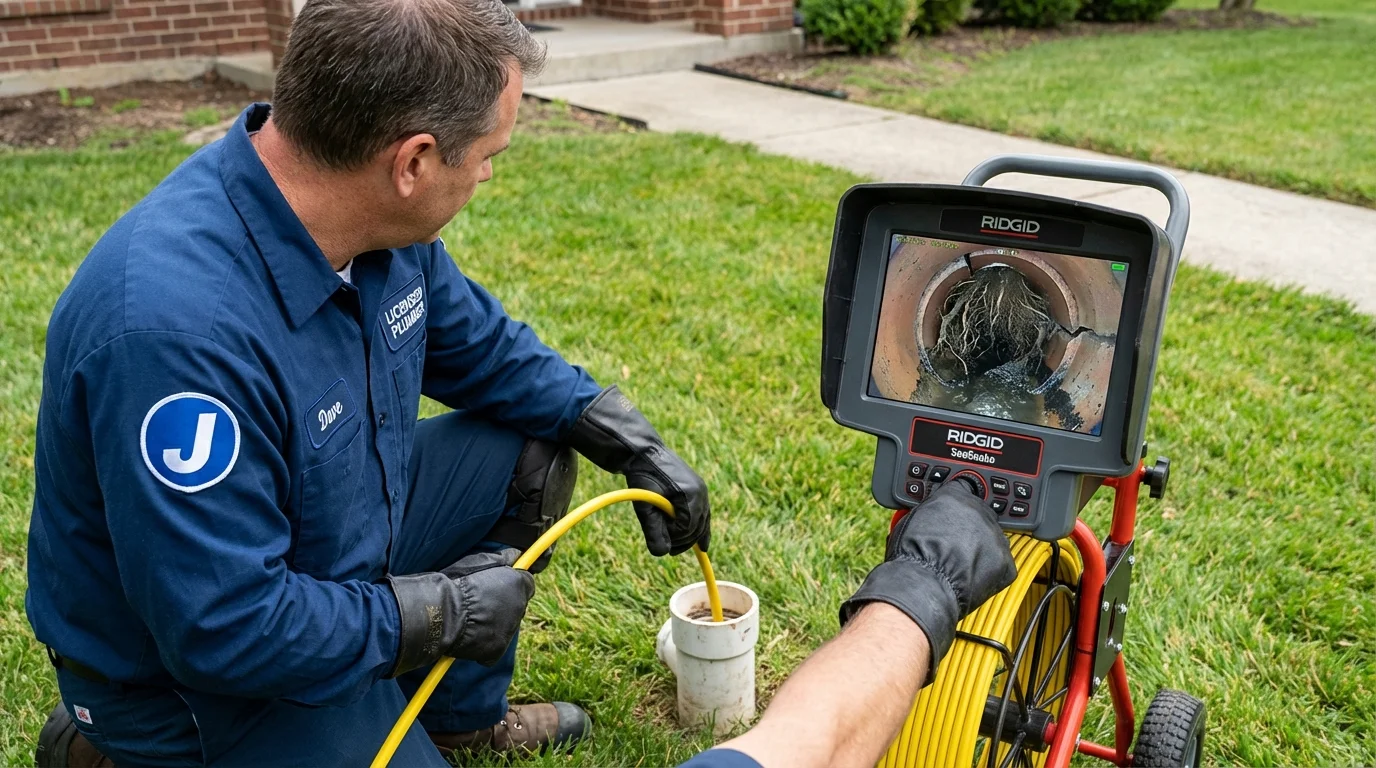 Sewer camera inspection being performed by Johns Plumbing LLC in Cottonwood